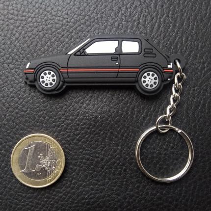 Badge / magnet/porte clé décapsuleur Peugeot 205 GTI noire – NOS